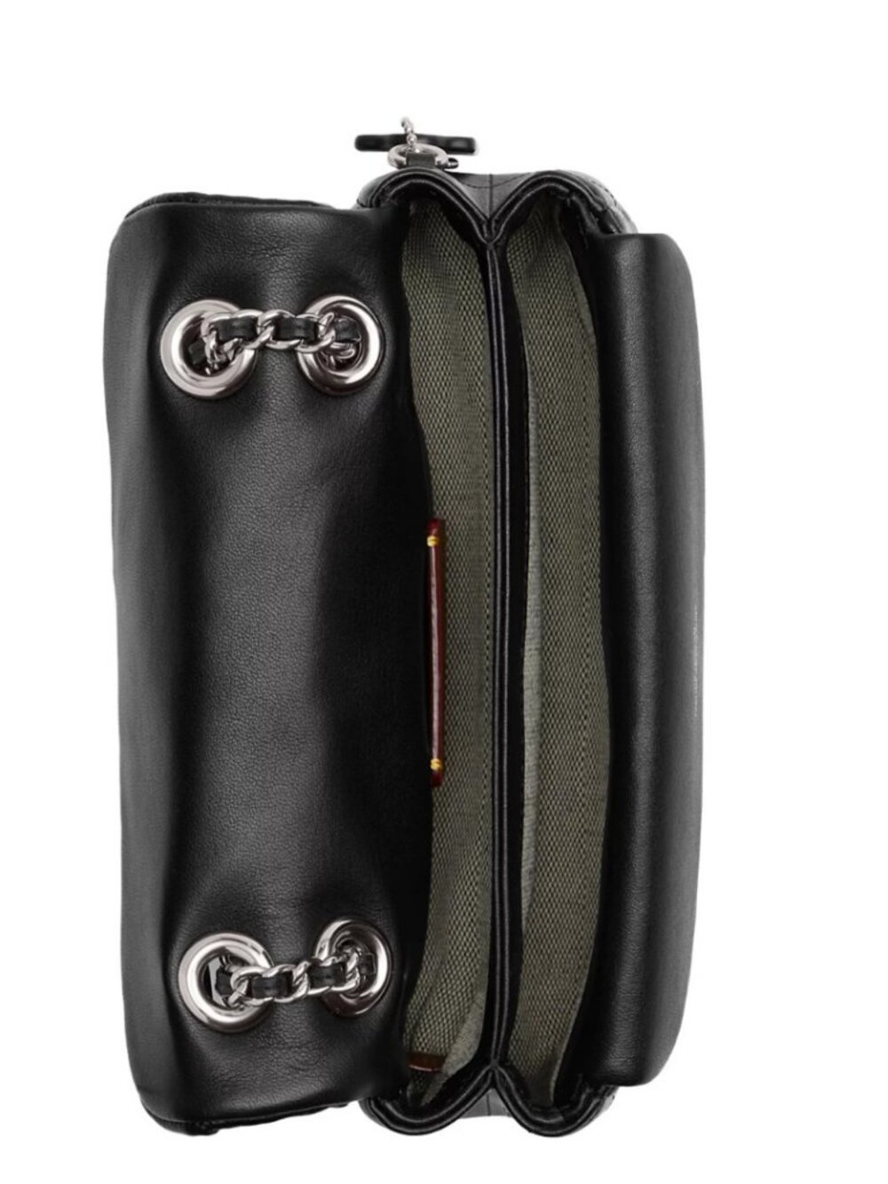 COACH Tabby 20 quilted leather mini convertible shoulder crossbody bag -BLACK - Picture 5 of 14